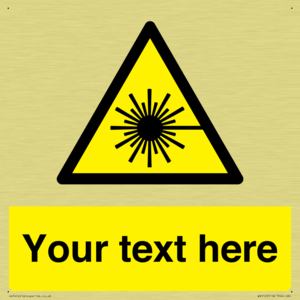 Custom Laser Hazard Sign